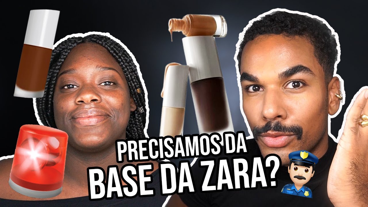 SABIA QUE A ZARA TEM UMA LINHA DE MAQUIAGEM? RESENHA BASE LIMITLESS #OTomMaisEscuro