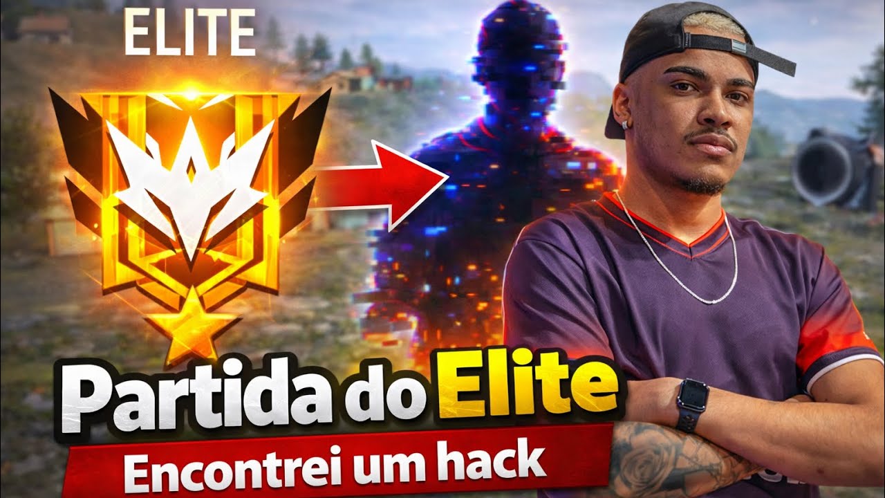 ENCONTREI UM HACK FALTANDO UMA PARTIDA PRA PEGAR A PATENTE ELITE - FREE FIRE