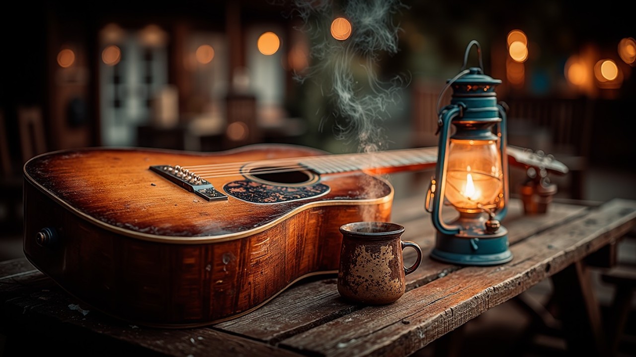 Soft guitar music | Relaxing acoustic guitar cafe ambience for a cozy morning coffee time