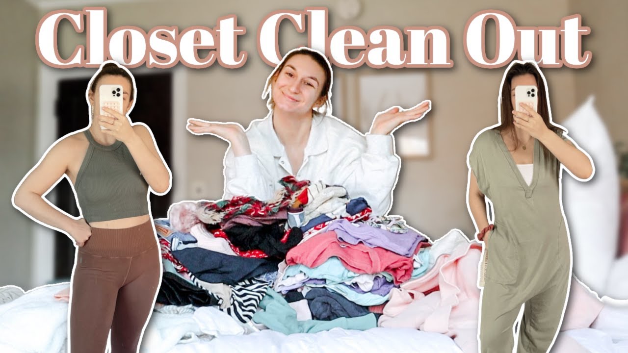 Decluttering My ENTIRE Closet + New Clothing Try-on Haul! | Closet Clear Out Motivation 2023