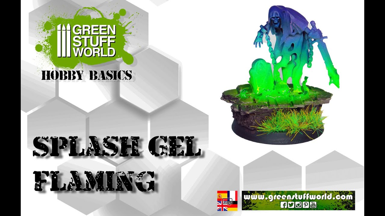 Hobby Basic : Splash Gel miniature tabletop example