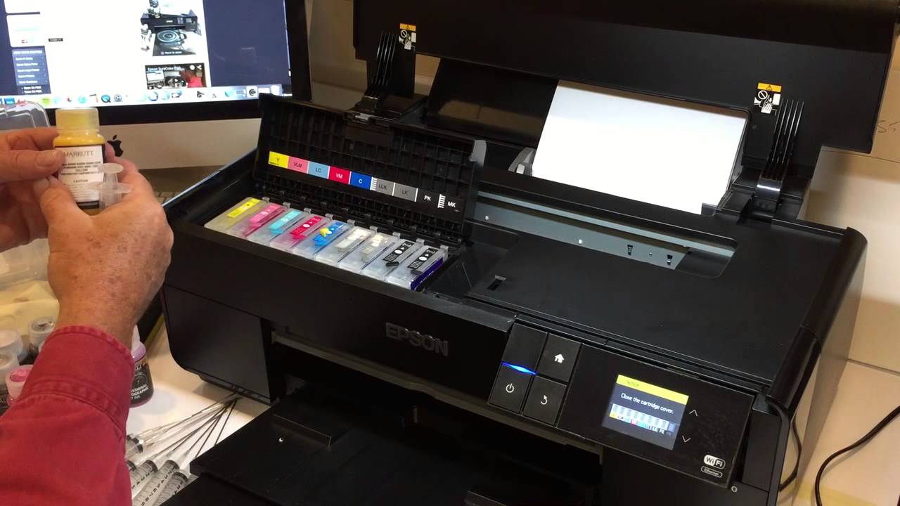 Epson SureColor P600 top up using Marrutt ProHD Inks