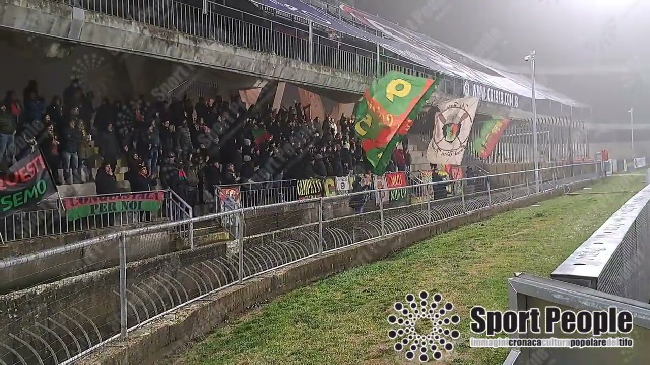 🔵🔴🟢 Campobasso-Ternana, panoramica sul tifo di entrambi i settori