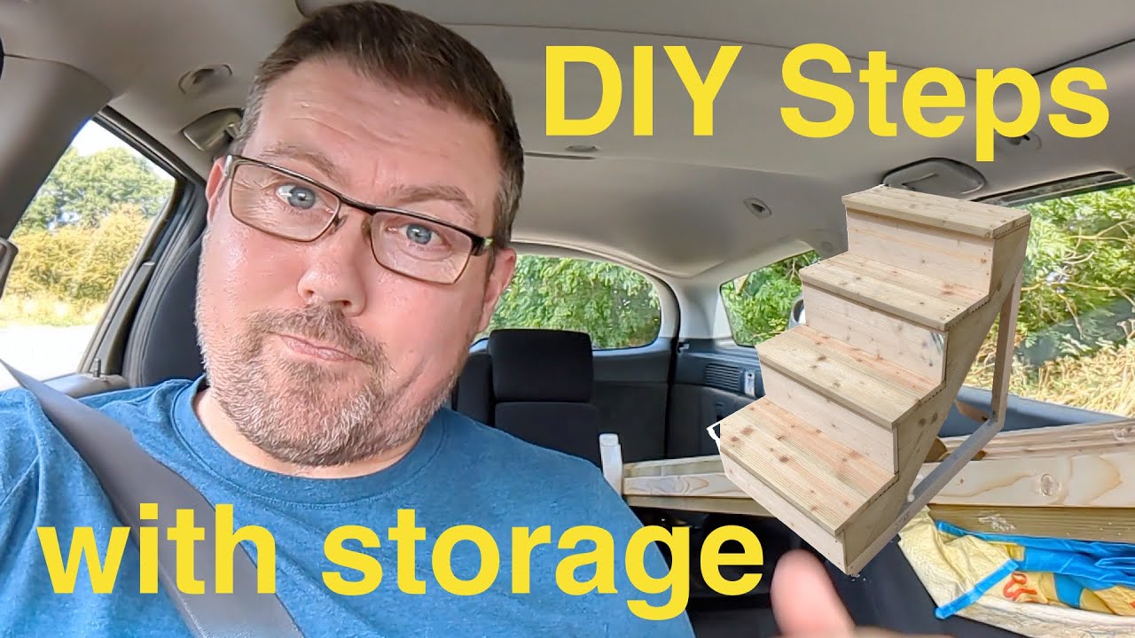 11. DIY-Making my own narrowboat steps, with storage.