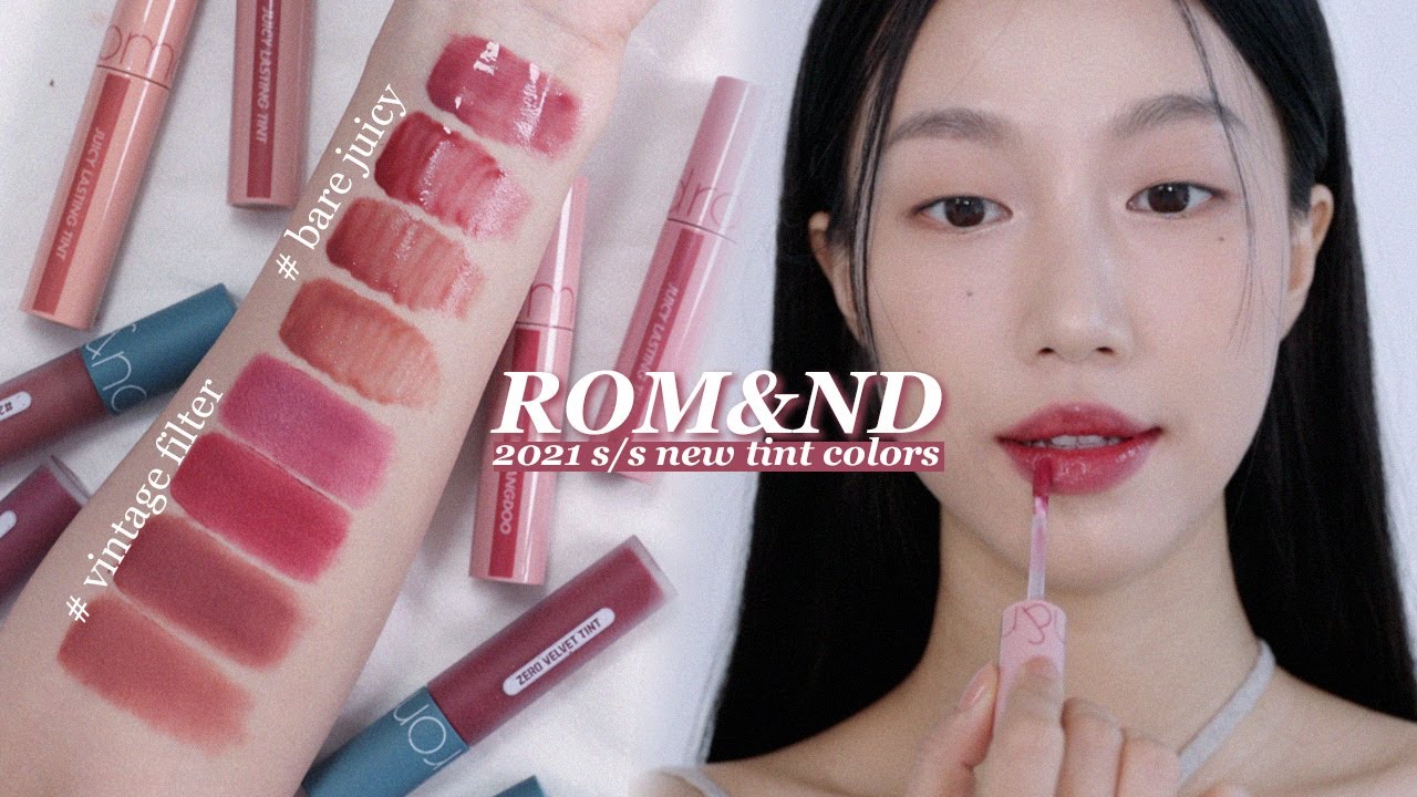 롬앤 S/S 신상틴트! 제로벨벳 #빈티지필터 & 쥬시래스팅 #베어쥬시 립스코💋 | 민스코 Minsco