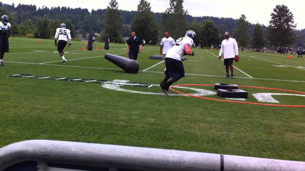 Seahawks Training Camp 2011 - Linebacker Drills