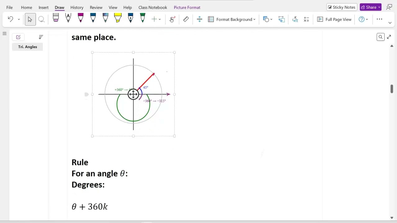 Coterminal Angles