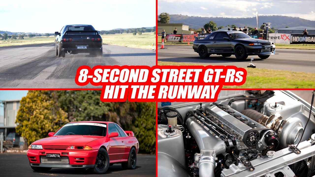 8-Second 1000+hp True Street GT-Rs on a Runway - 2020 GT-R Challenge