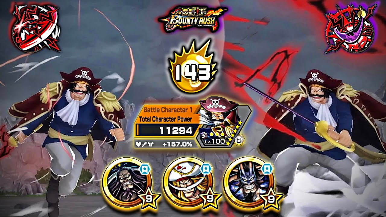 Lvl100 Great Pirate Gol D. Roger Showcase using Chance Card(Upgrade) | One Piece Bounty Rush