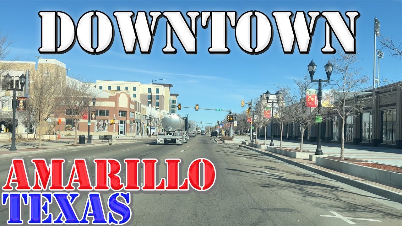 Amarillo - Texas - 4K Downtown Drive