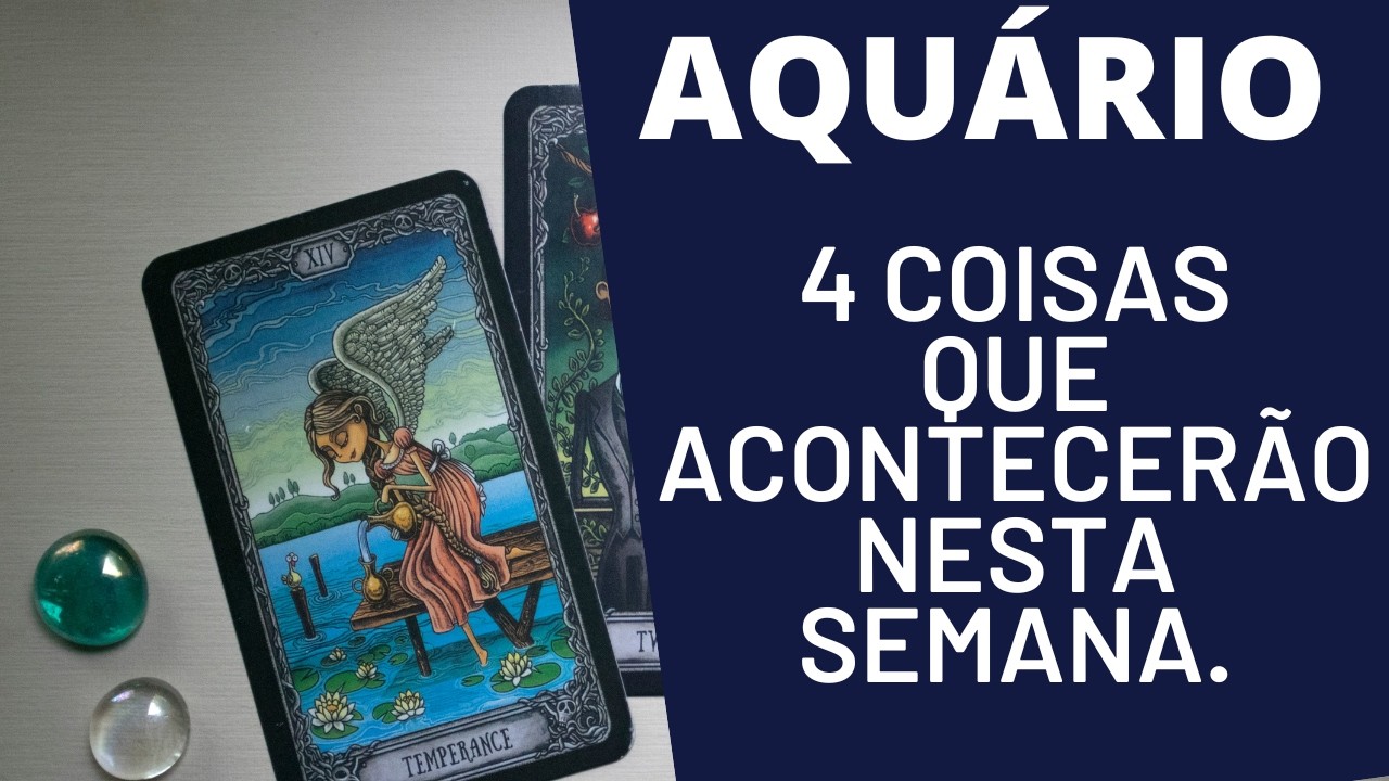 AQUÁRIO| 4 REVELAÇÕES PARA ESTA SEMANA !🍀🍀🍀(PREVIVÕES/TAROT/HORÓSCOPO/SIGNOS).