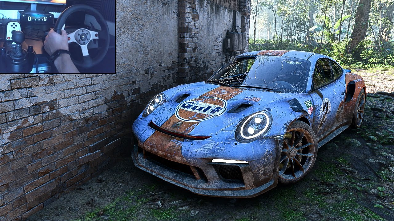 Rebuilding Porsche 911 GT3 RS - Forza Horizon 5 Steering Wheel Gameplay