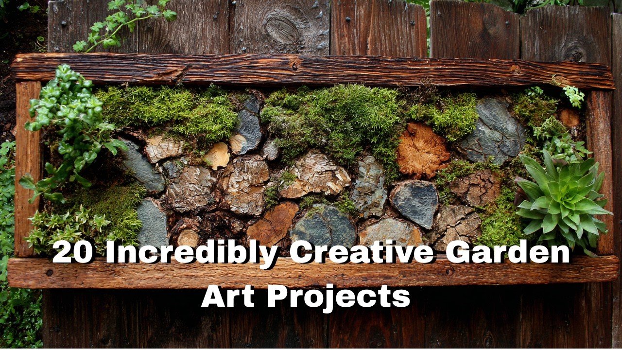 20 Incredibly Creative Garden Art Projects to Do with Natural Scraps