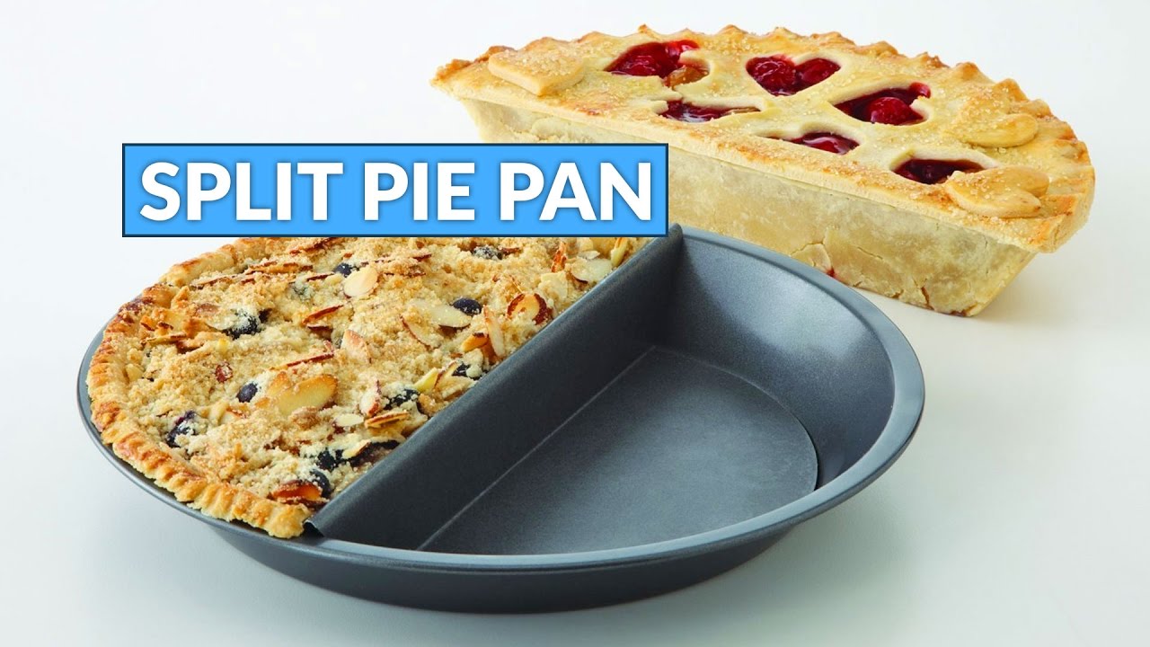 Split Decision Pie Pan Makes 2 Pie Flavors At Once