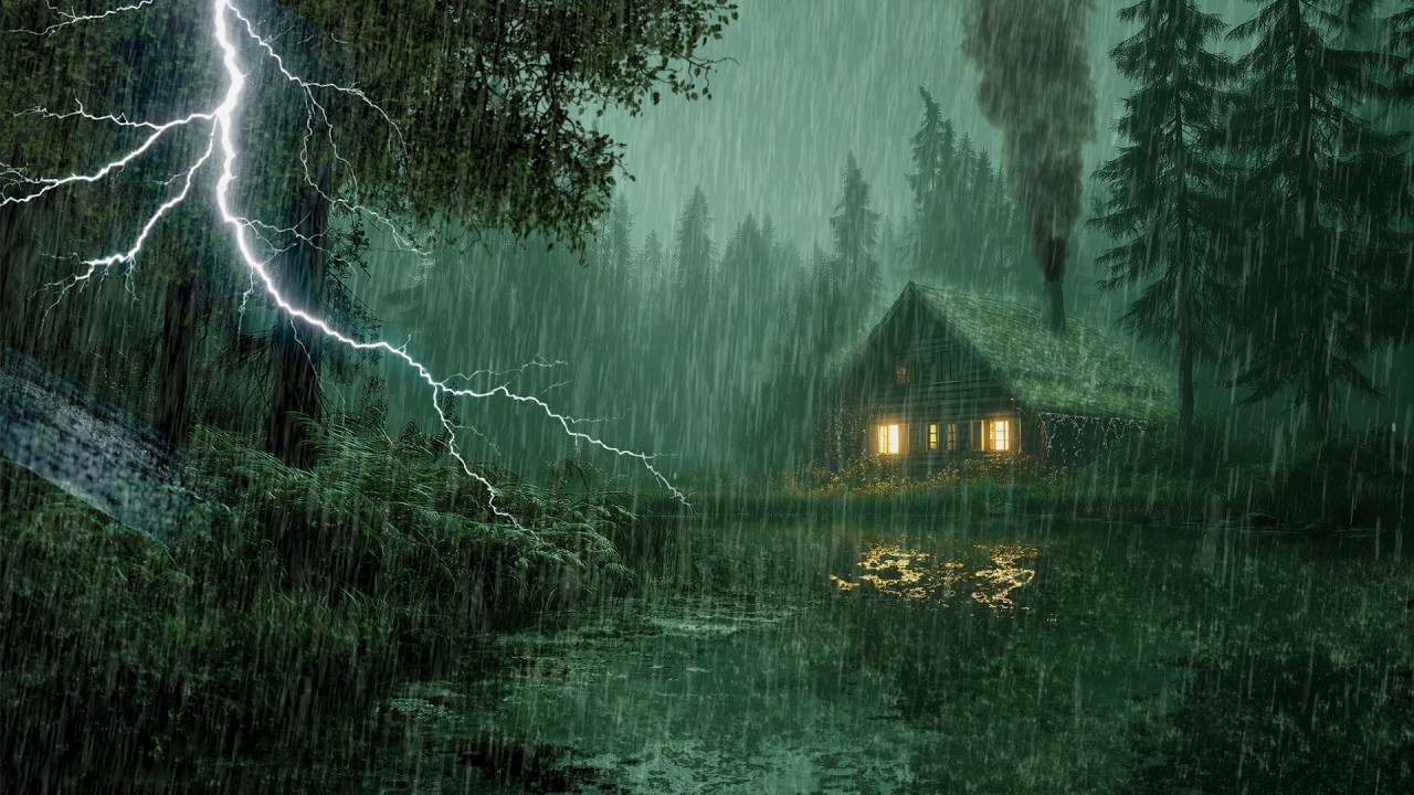 HEAVY RAIN AND THUNDER SOUNDS - DEEP SLEEP | Thunderstorm for Sleeping - Rain Sound Comfort #2