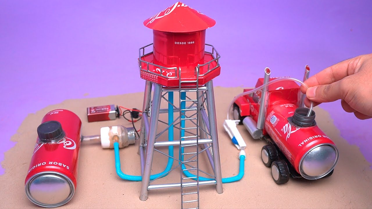 Удивительный WATER TOWER MODEL, сделанный из перерабатываемых материалов