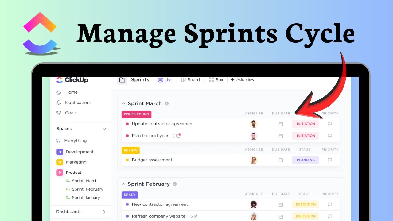 How to enable ClickUp Sprints in spaces (Cycle Control)