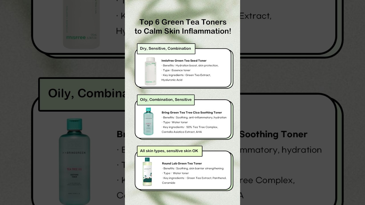 green tea toners for every skin type