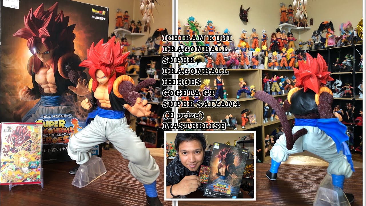 Unboxing GOGETA GT SUPER SAIYAN 4 ICHIBAN KUJI SUPER DRAGONBALL HEROES (E prize) MASTERLISE
