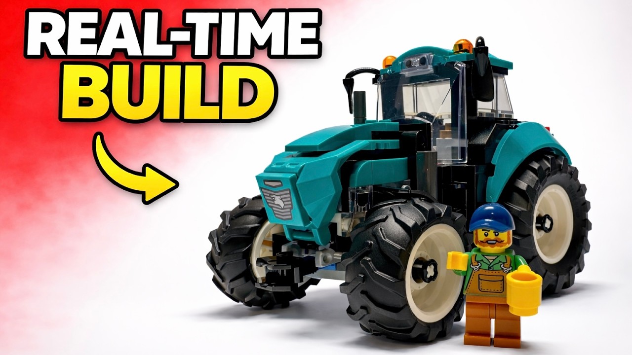 LEGO City 60498 Tractor Real-Time Build