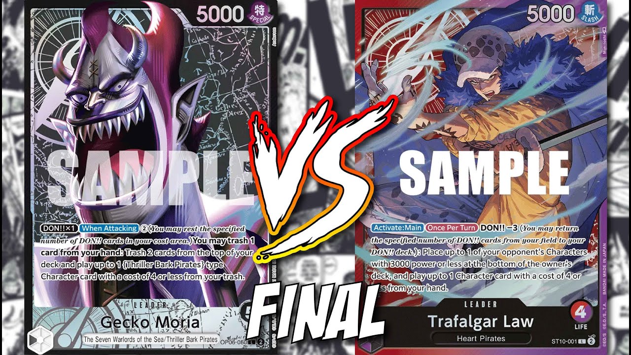 Gecko Moria vs RP Trafalgar Law | One Piece TCG OP06 Locals Feature Match | Round 5 Final l 17.04.24