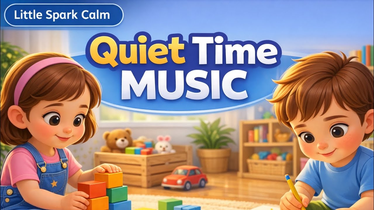 🌙 Little Spark Calm | Quiet Time Music for Kids – Calm Classroom Focus (1 Hour)