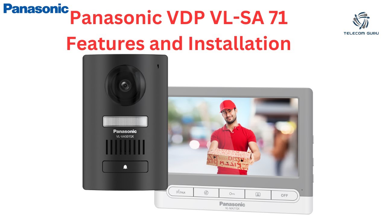 PANASONIC VL-SA71 Video Intercom System features and Installation with electric lock