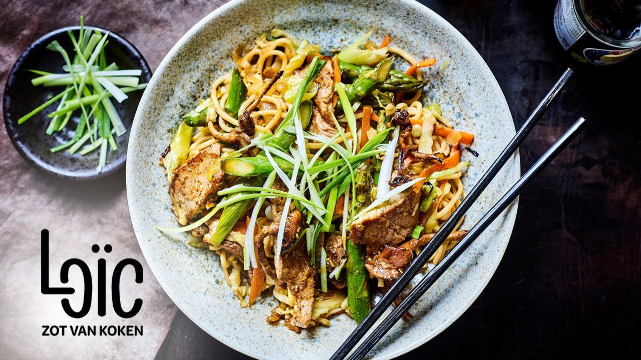 Yakisobanoedels met beef teriyaki - Aflevering 22 - Loïc Zot van koken