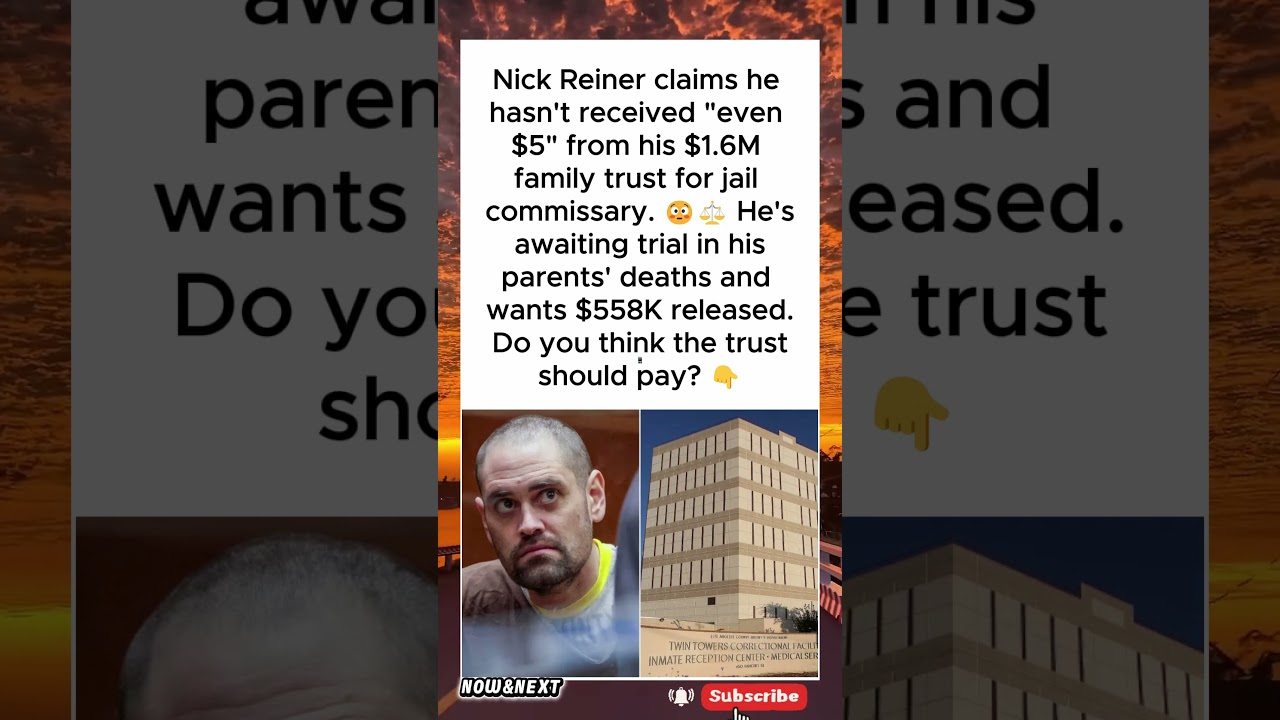 Nick Reiner Says He Can't Access $1.6M Family Trust😳#shorts #nickreiner #robreiner #legalnews #court