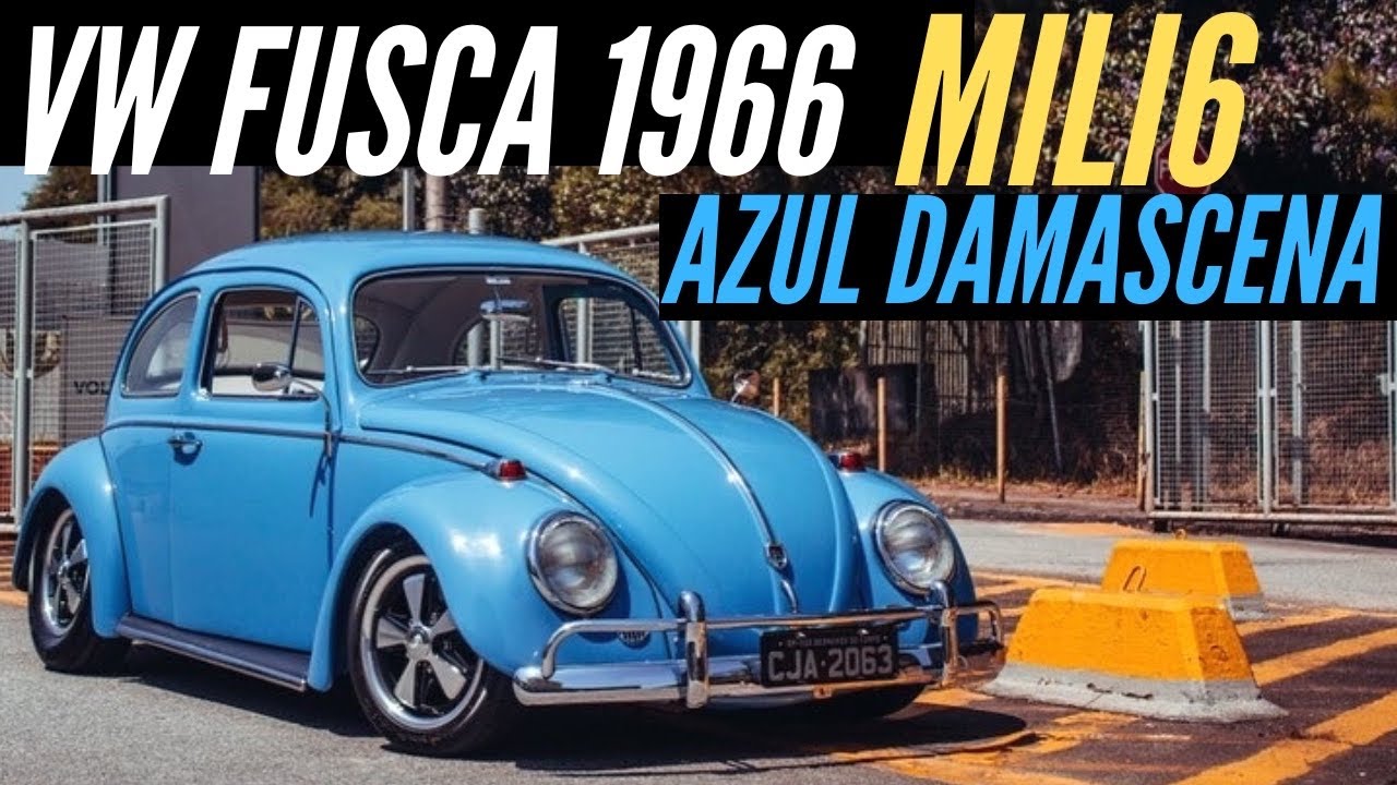 VW FUSCA 1966 MII6 AZUL DAMASCENA