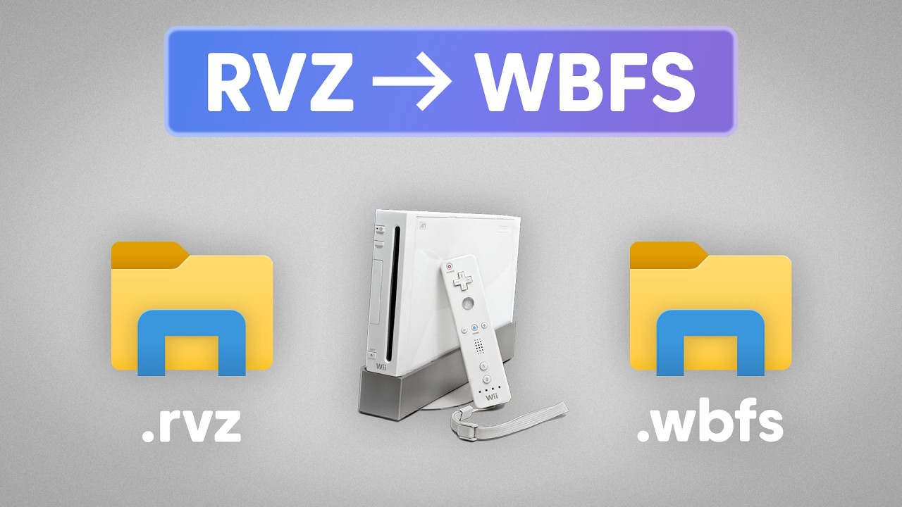 RVZ в WBFS для Nintendo Wii на Windows и MacOS