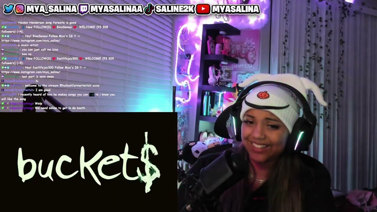 Mya Salina РЕАКЦИЯ на Kyle Richh - Buckets (официальный клип)