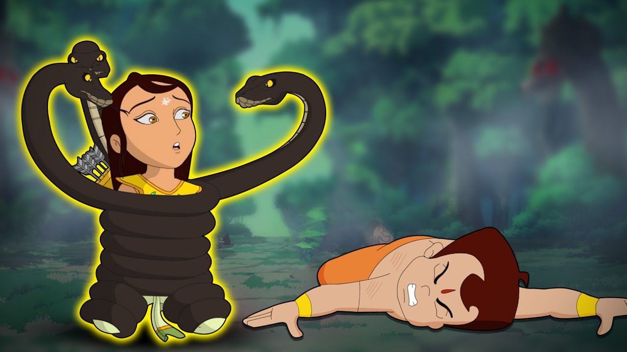 Chhota Bheem and Arjun Prince of Bali - रंगड़ा का हमला | Kids animated Movies in Hindi