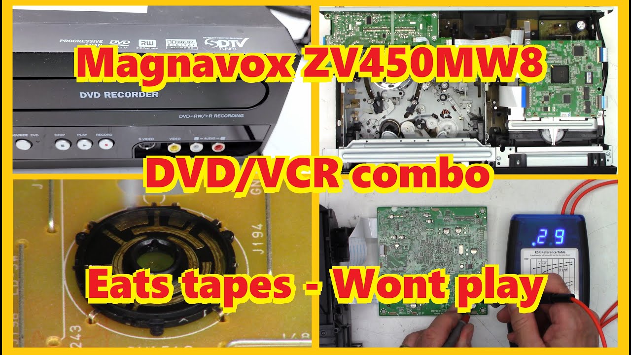 A Magnavox ZV450MW8A that will not play a tape.