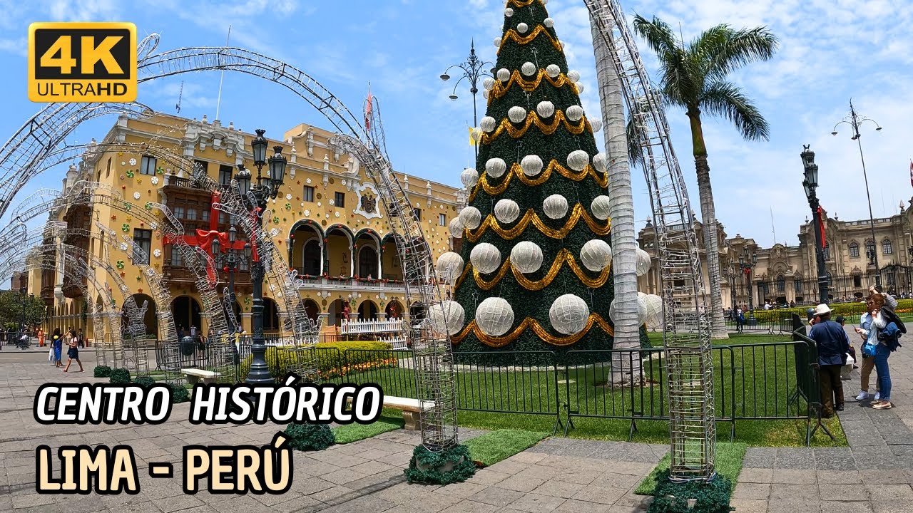 Así luce el Centro de Lima poco antes de la Navidad 2024 | 4K