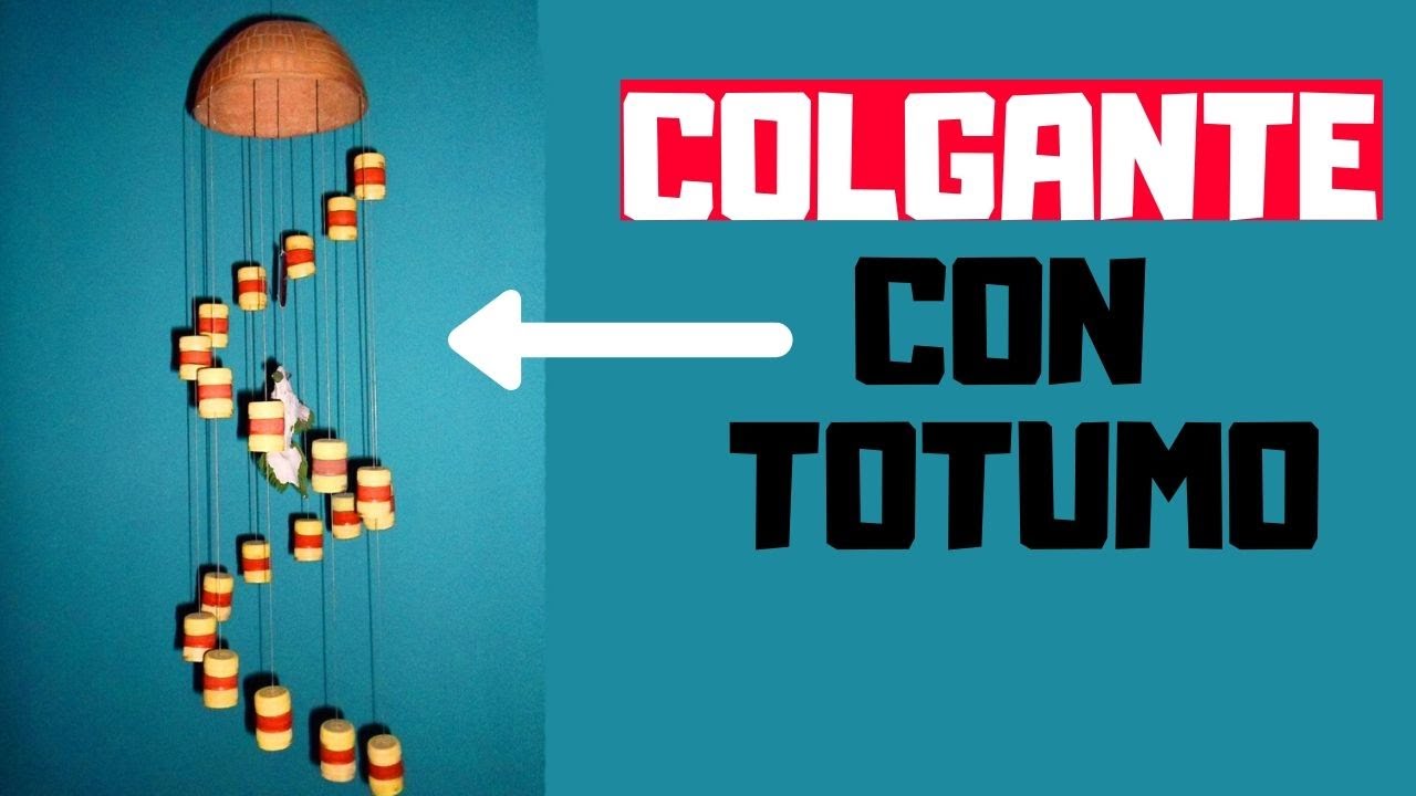 Artesanias en TOTUMO paso a paso (Colgante decorativo) 🔵
