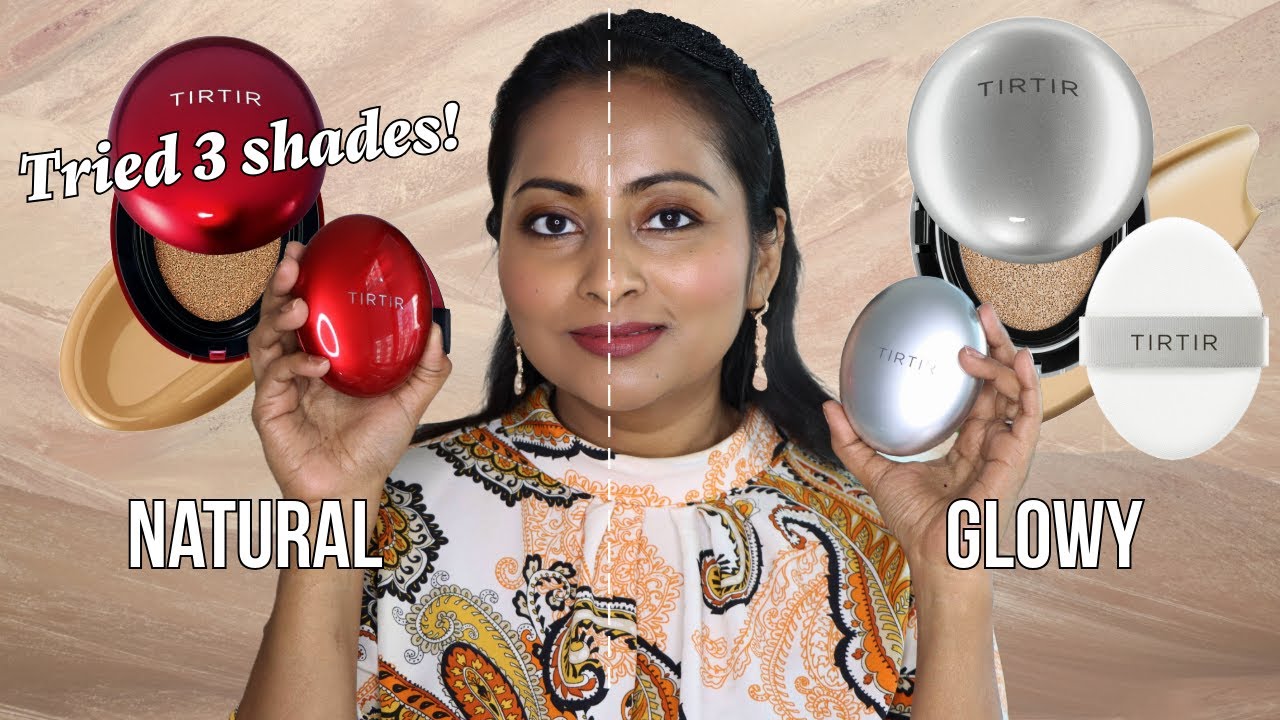 TIRTIR Mask Fit Aura Cushion vs TIRTIR Mask Fit Red Cushion | 3 Shades | 30N, 31N, 33N