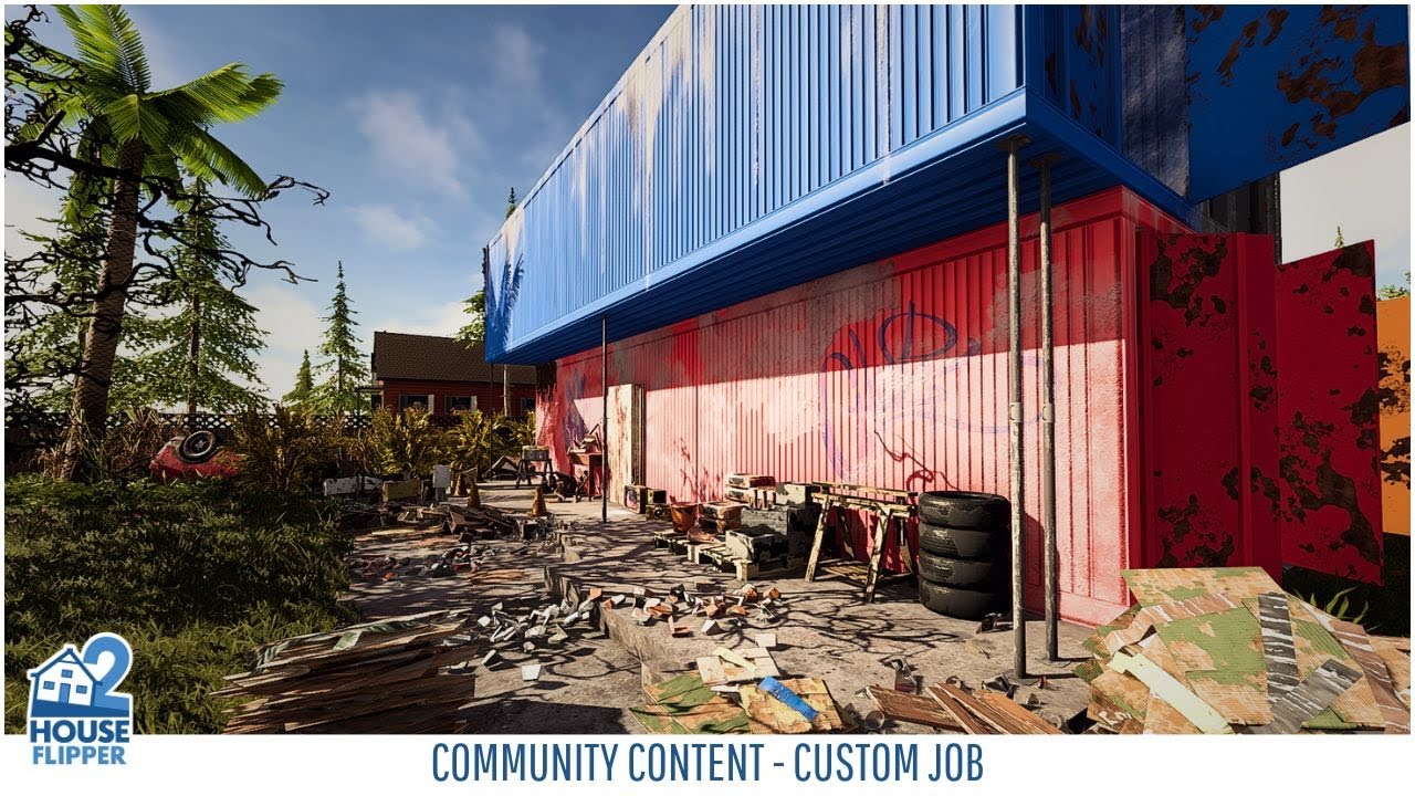 House Flipper 2 - From Rusty to a Container Beach Bar - Full Renovation - Community Content