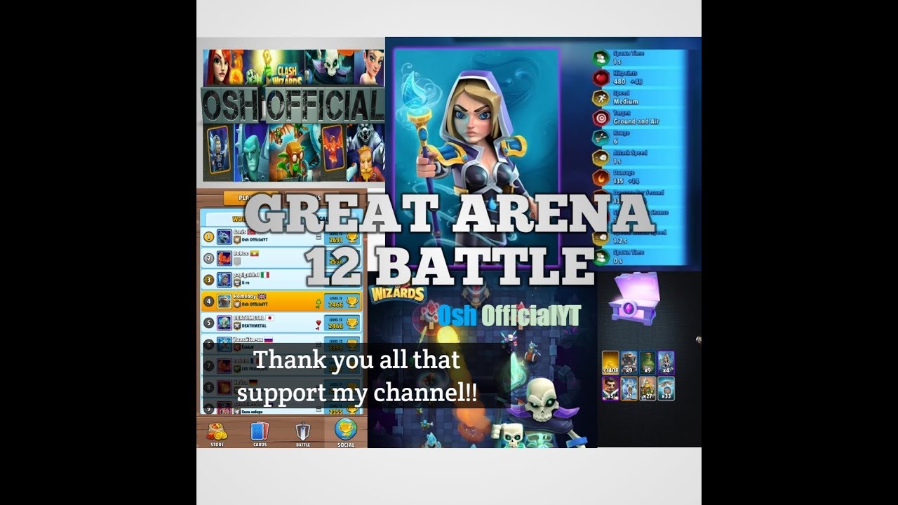 Clash of wizards Great arena 12 victory!