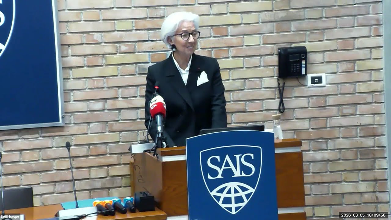 Christine Lagarde at Johns Hopkins University SAIS Europe