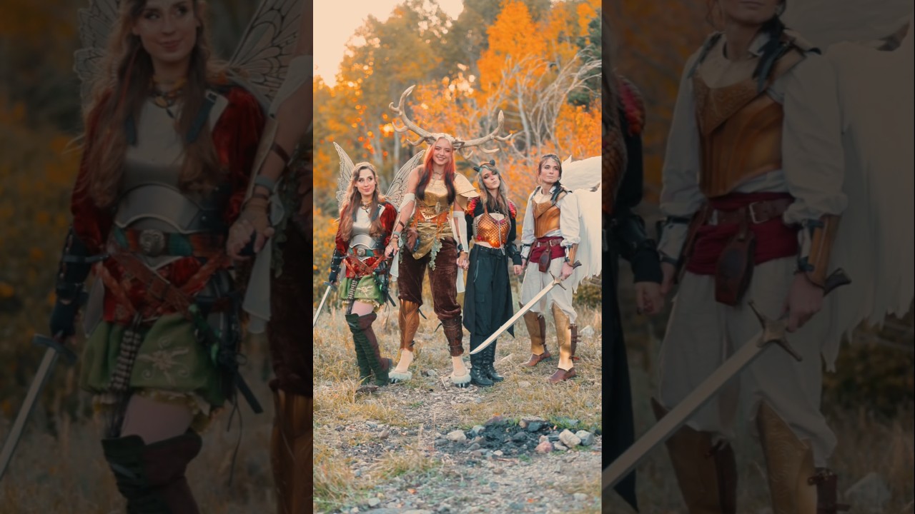 A Fairy, a Deer, a Dragon and an Angel?? Fantasy Creatures #CosplayTransition!