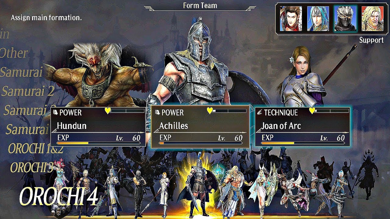 WARRIORS OROCHI 4 ULTIMATE - ALL CHARACTERS
