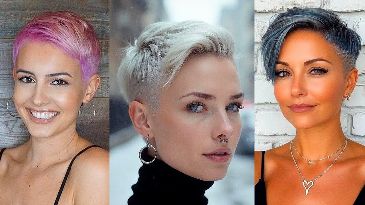 Undercut pixie Haircuts for women over 50 | Pinterest pixie hair cuts 2025 | Boy cut for girls