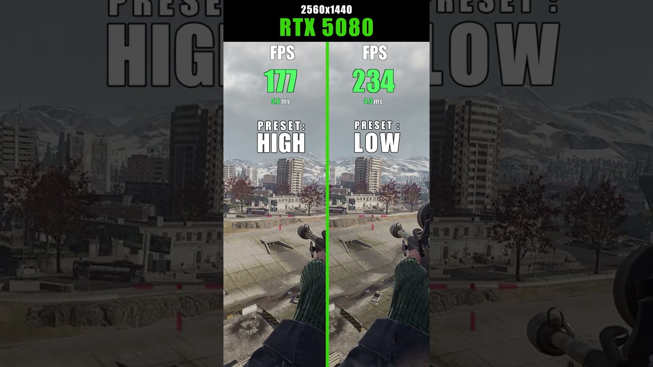 1440p - FidelityFX CAS | high - low | Warzone - Verdansk 2025 - RTX 5080 PC #rtx5080