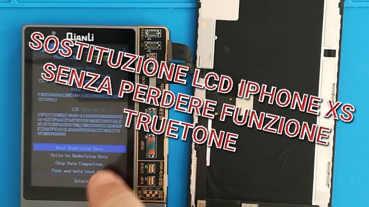 Sostituzione Lcd Iphone XS mantenendo truetone attivo