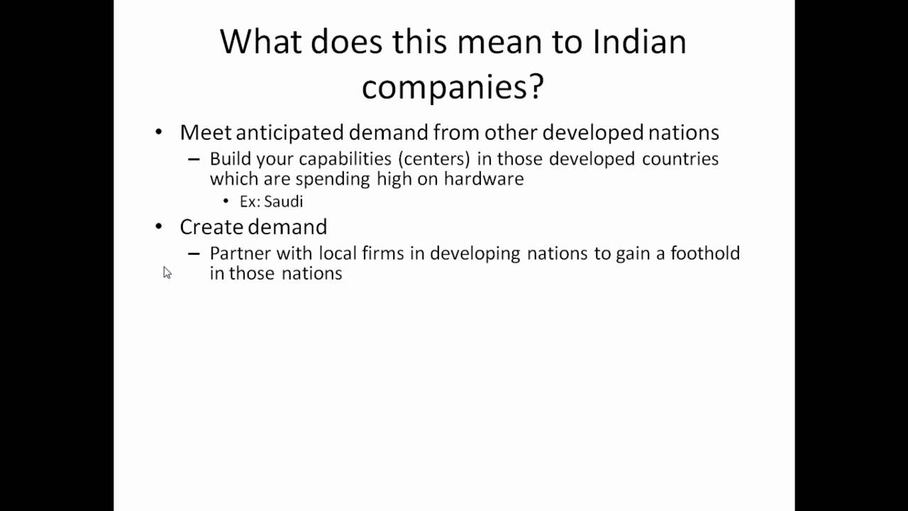 Indian IT export diversification Part 2