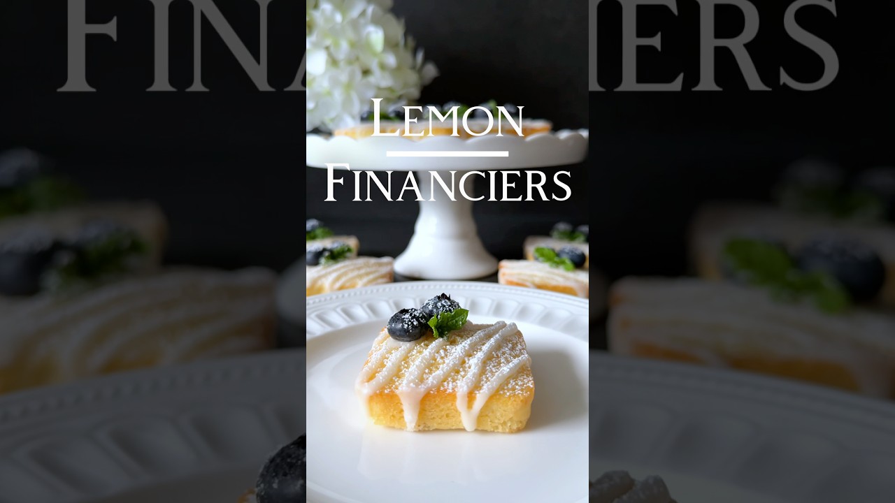 Ad | Lemon Financiers Recipe 🤍🍋 (in the Caption) #lemon #financiers #recipe