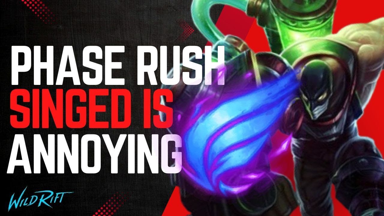 Riot Please Nerf This! Phase Rush Singed Baron lane is TOO Annoying (Wild Rift)