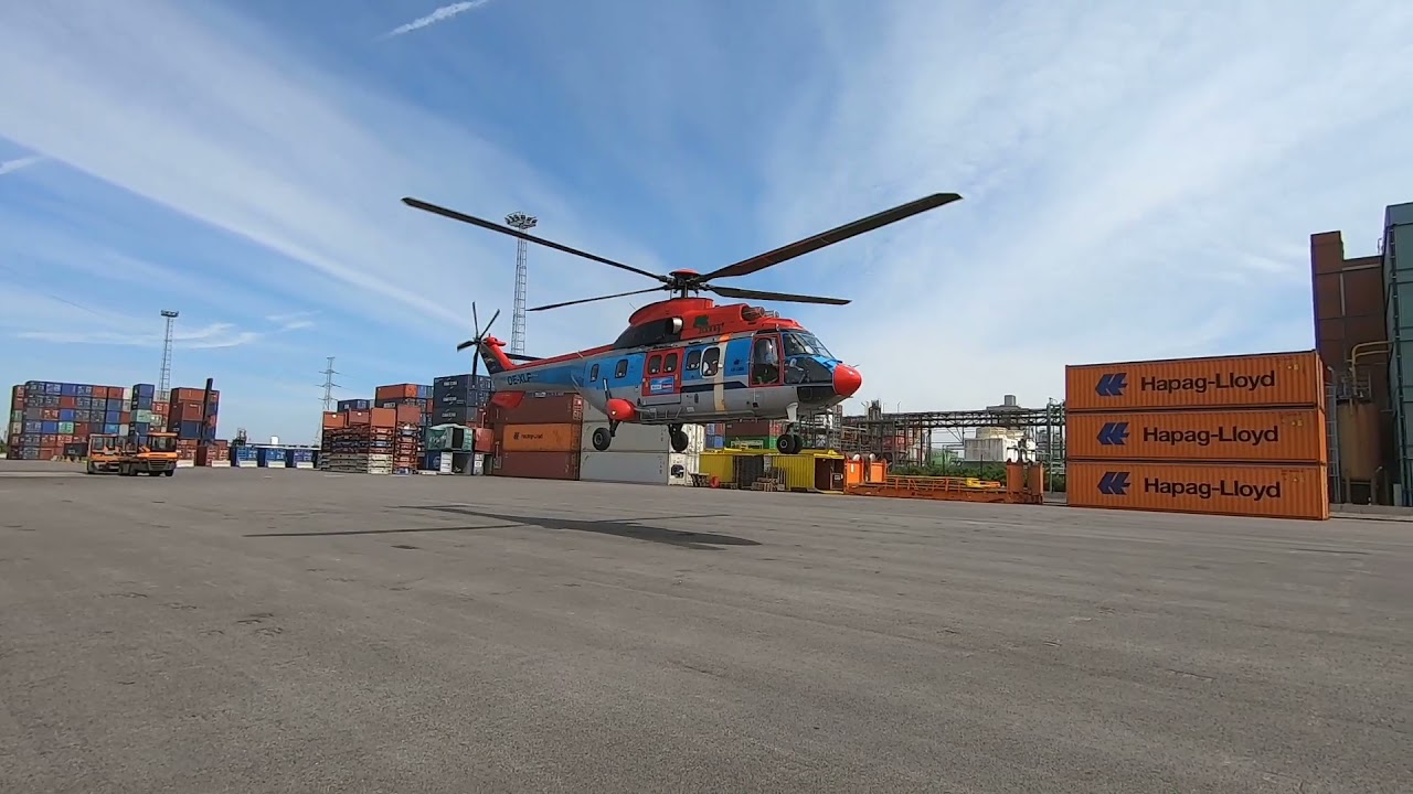 Helikopter krijgt wieken bij DP World in Antwerpen