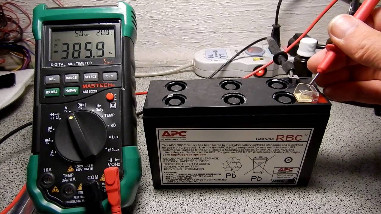 Как восстановить аккумулятор типа 12В 7,2Ач от APC Back-UPS ES 400